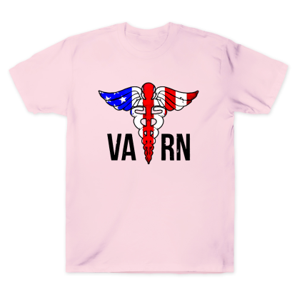 VA RN Nurse Symbol Flag Cotton Doctor T-shirt