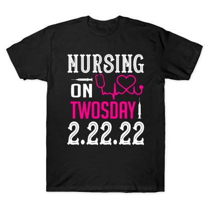 Nursing School On TwosDay Cotton Doctor T-shirt