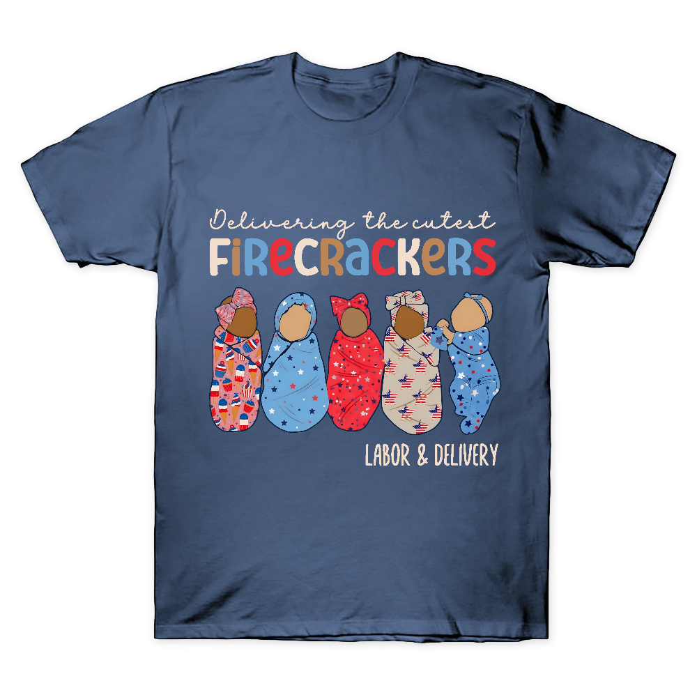 4th Of July Labor And Delivery Cotton Doctor T-shirt
