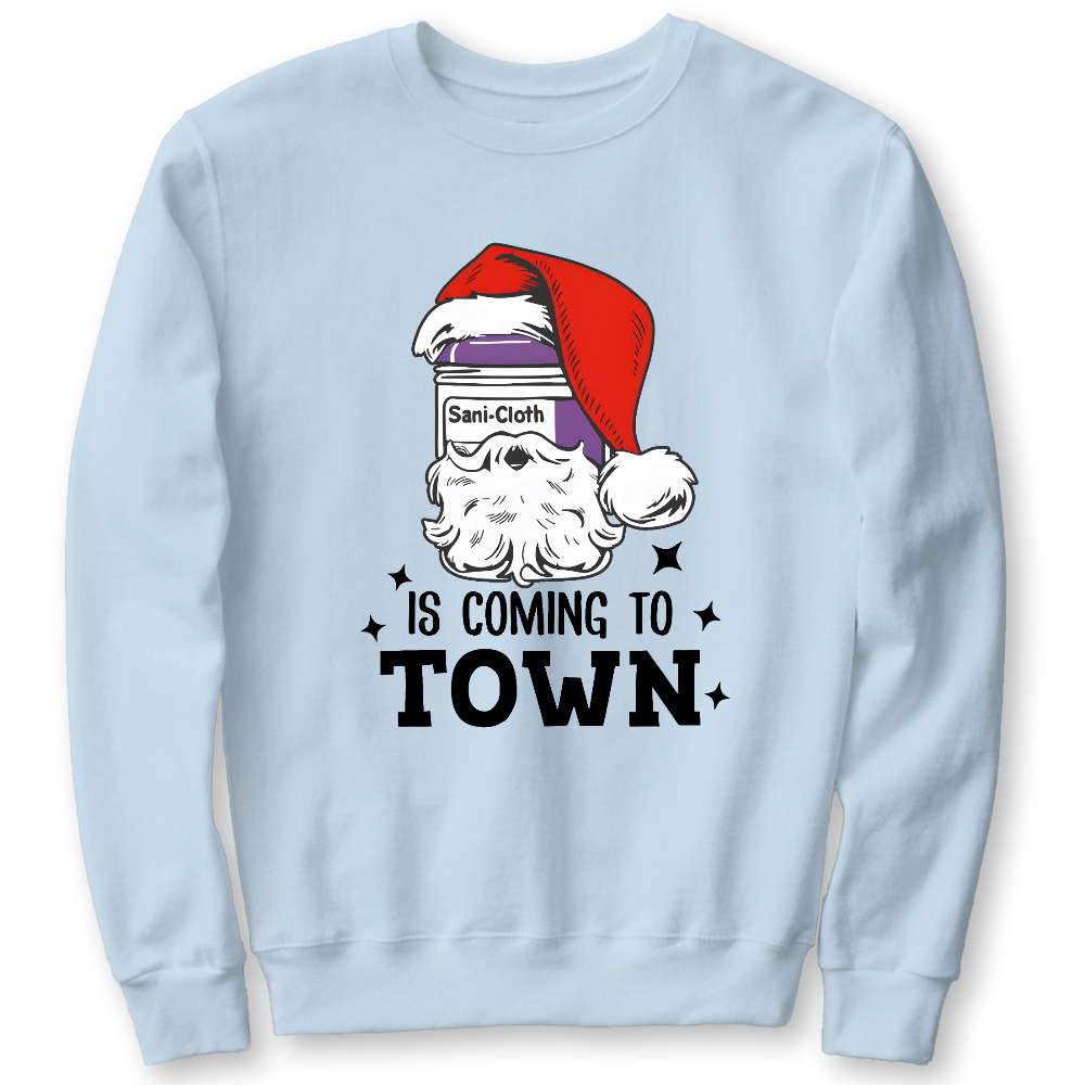 Funny Santa Nurse Medical Assistant Christmas Cotton Pullover Sweatshirt