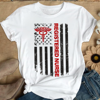 Registered Nurse Cotton Nurse T-shirt