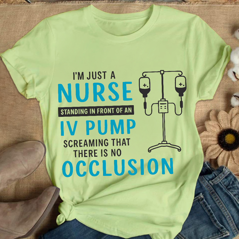 I'm Just A Nurse Cotton Nurse T-shirt