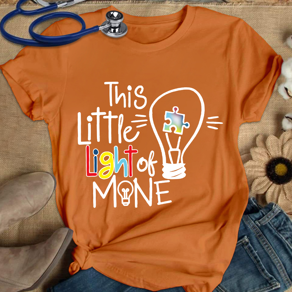 This Little Light Of Mine Autism Cotton Nurse T-shirt