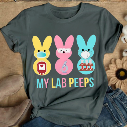 My Lab Peeps Cotton Nurse T-shirt