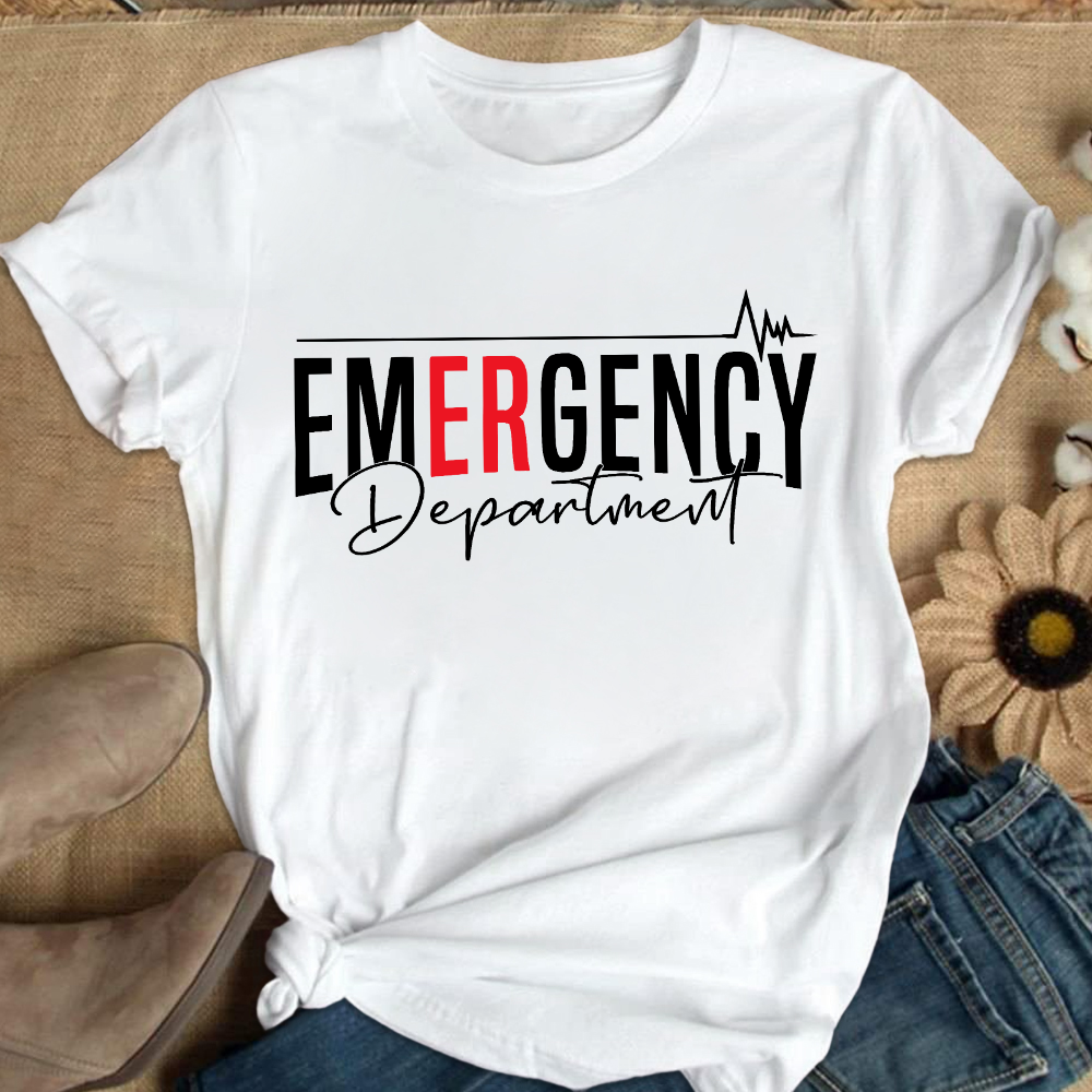 Emergency Department Cotton Nurse T-shirt