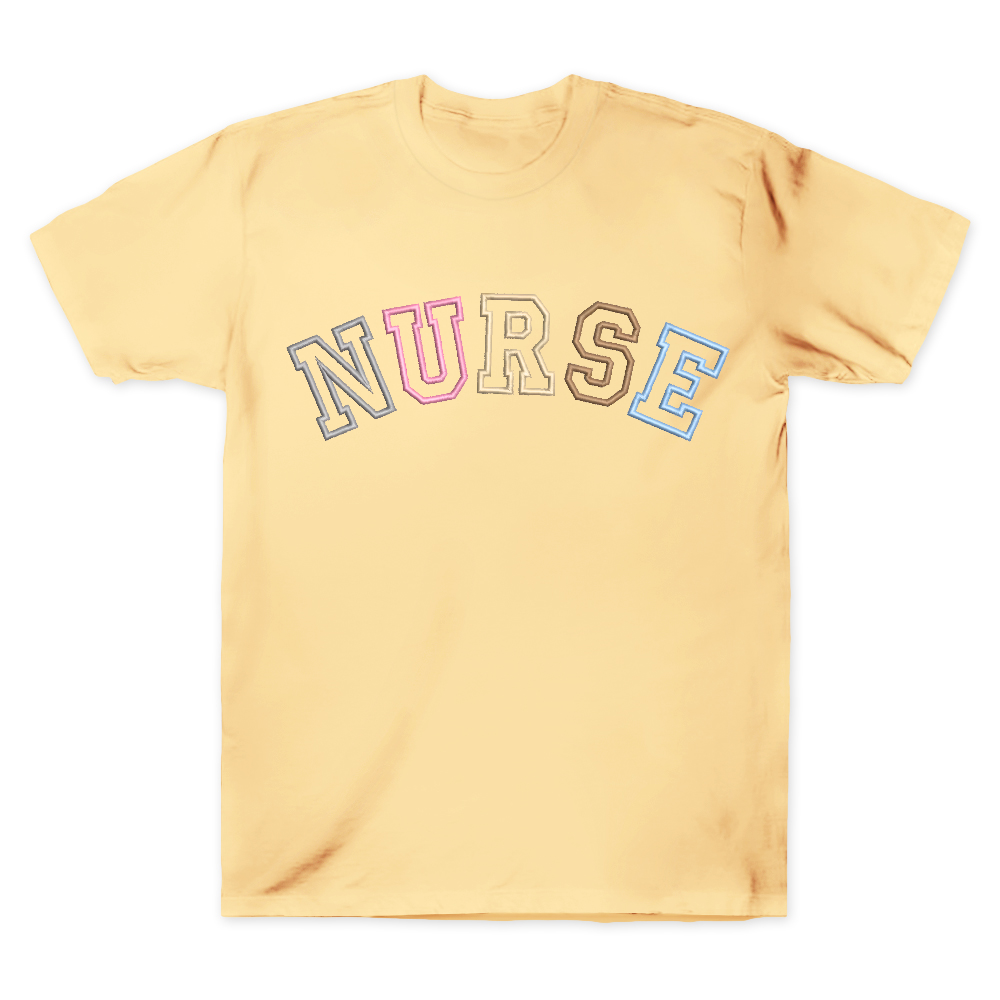 Embroidered Nurse Cotton Doctor T-shirt
