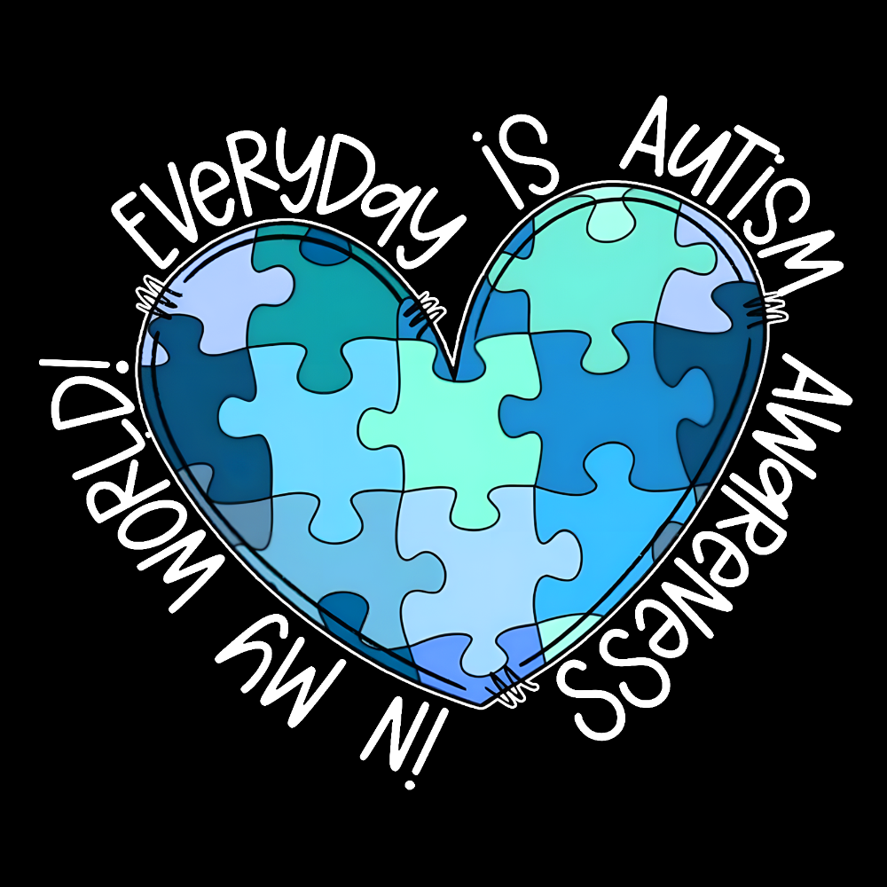 In My World Every Day Is Autism Awareness Cotton Nurse T-shirt