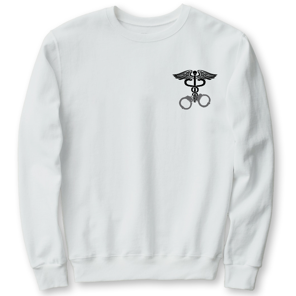 Nurse Symbol Cotton Pullover Sweatshirt