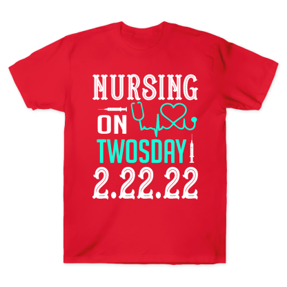 Nursing School On TwosDay Cotton Doctor T-shirt
