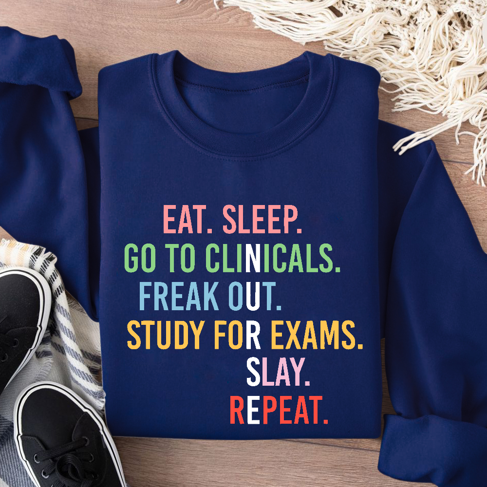 Nursing School Student Future Nurse Rn Cotton Pullover Sweatshirt