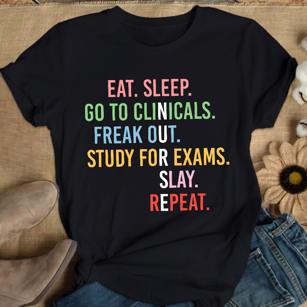 Nursing School Student Future Nurse Rn Cotton Nurse T-shirt