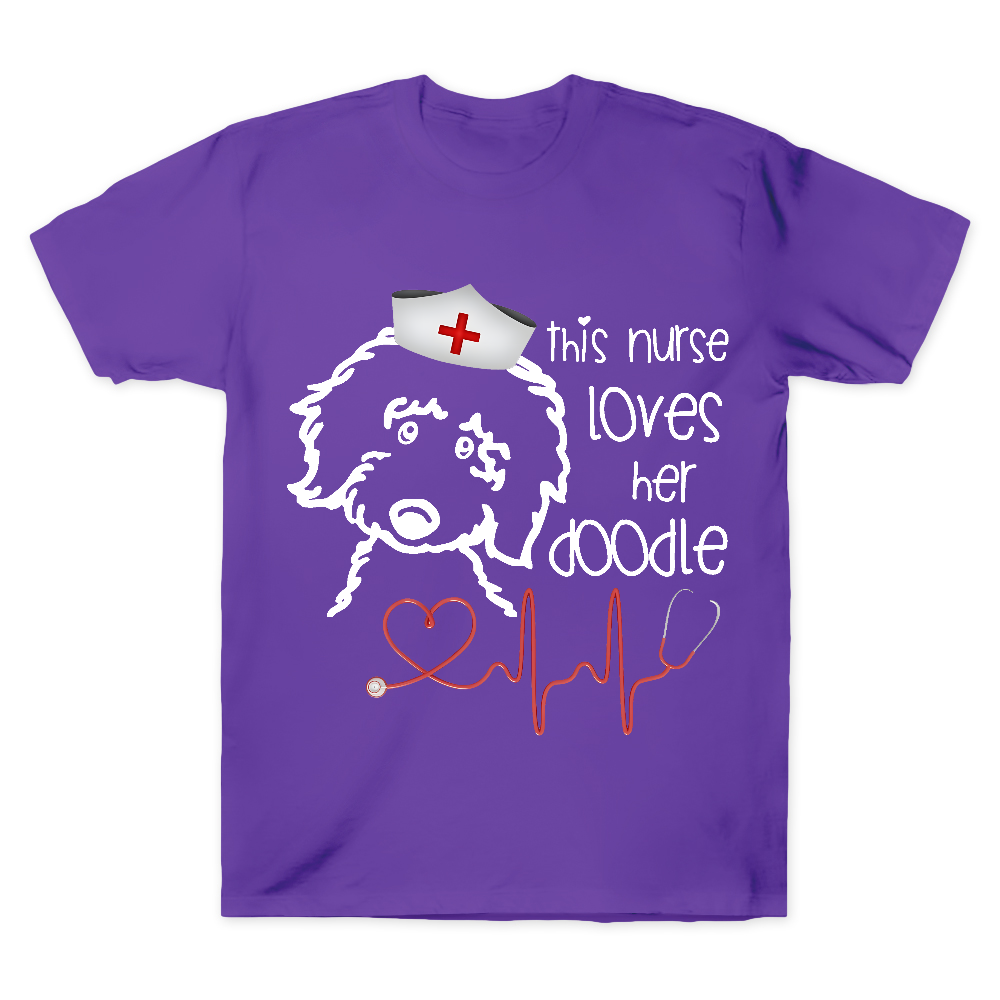 This Nurse Loves Her Doodle Cotton Doctor T-shirt