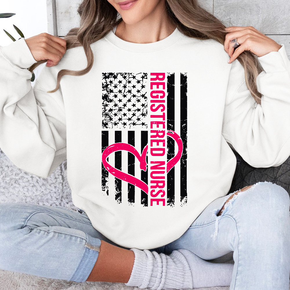 Registered Nurse Cotton Pullover Sweatshirt
