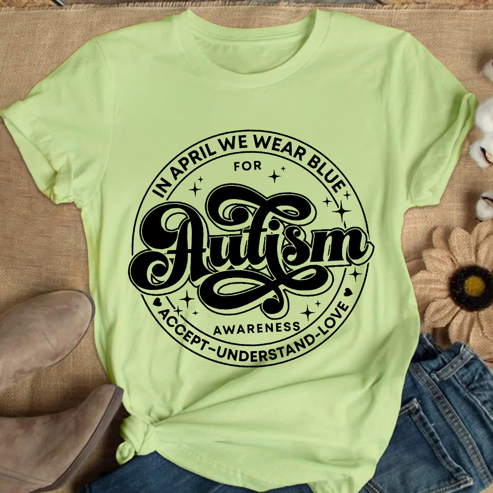 Autism Awareness Accept Understand Love Cotton Nurse T-shirt