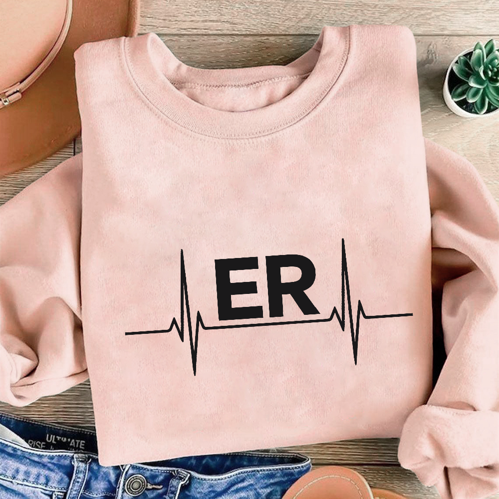 Er Cotton Pullover Sweatshirt