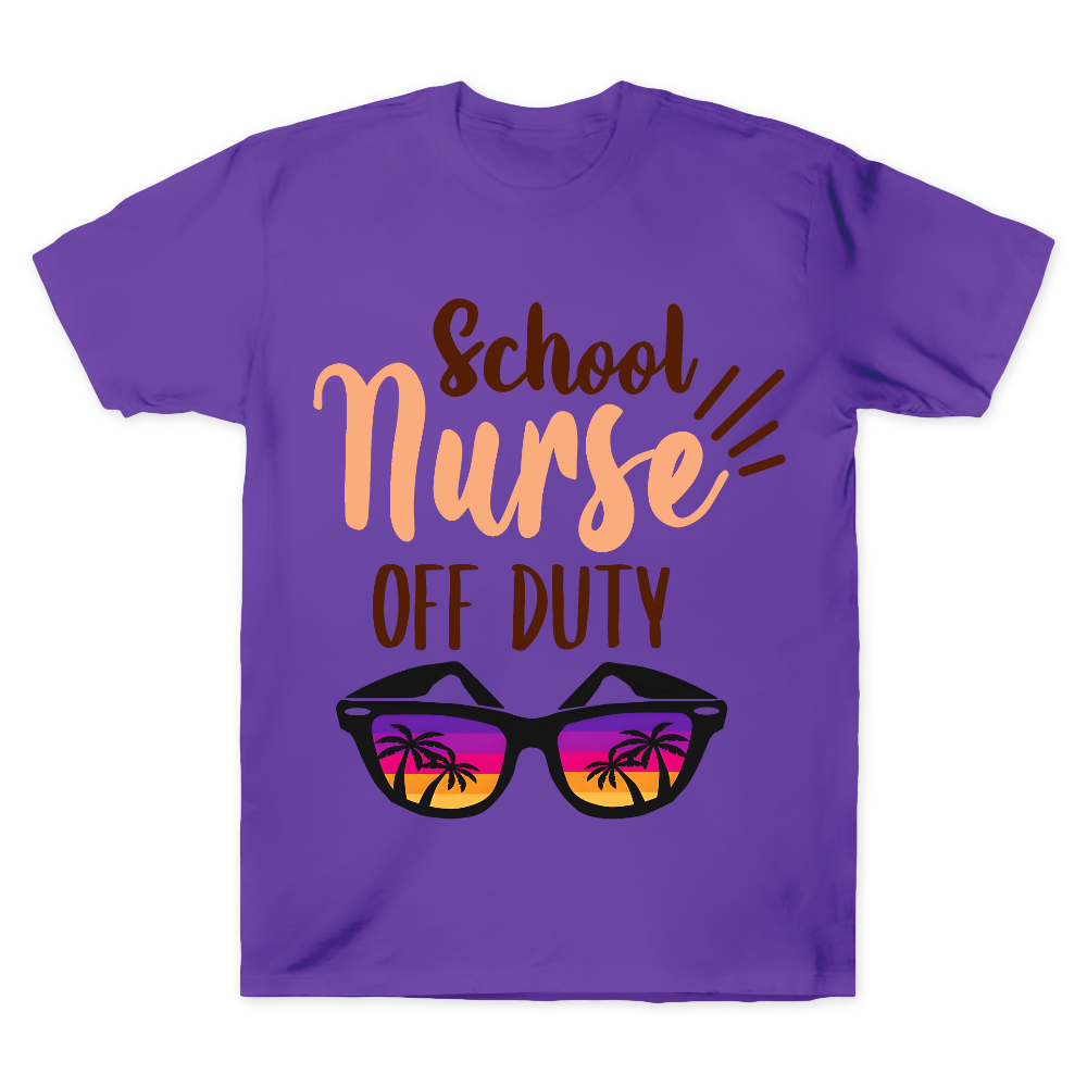 School Nurse Off Duty Cotton Doctor T-shirt