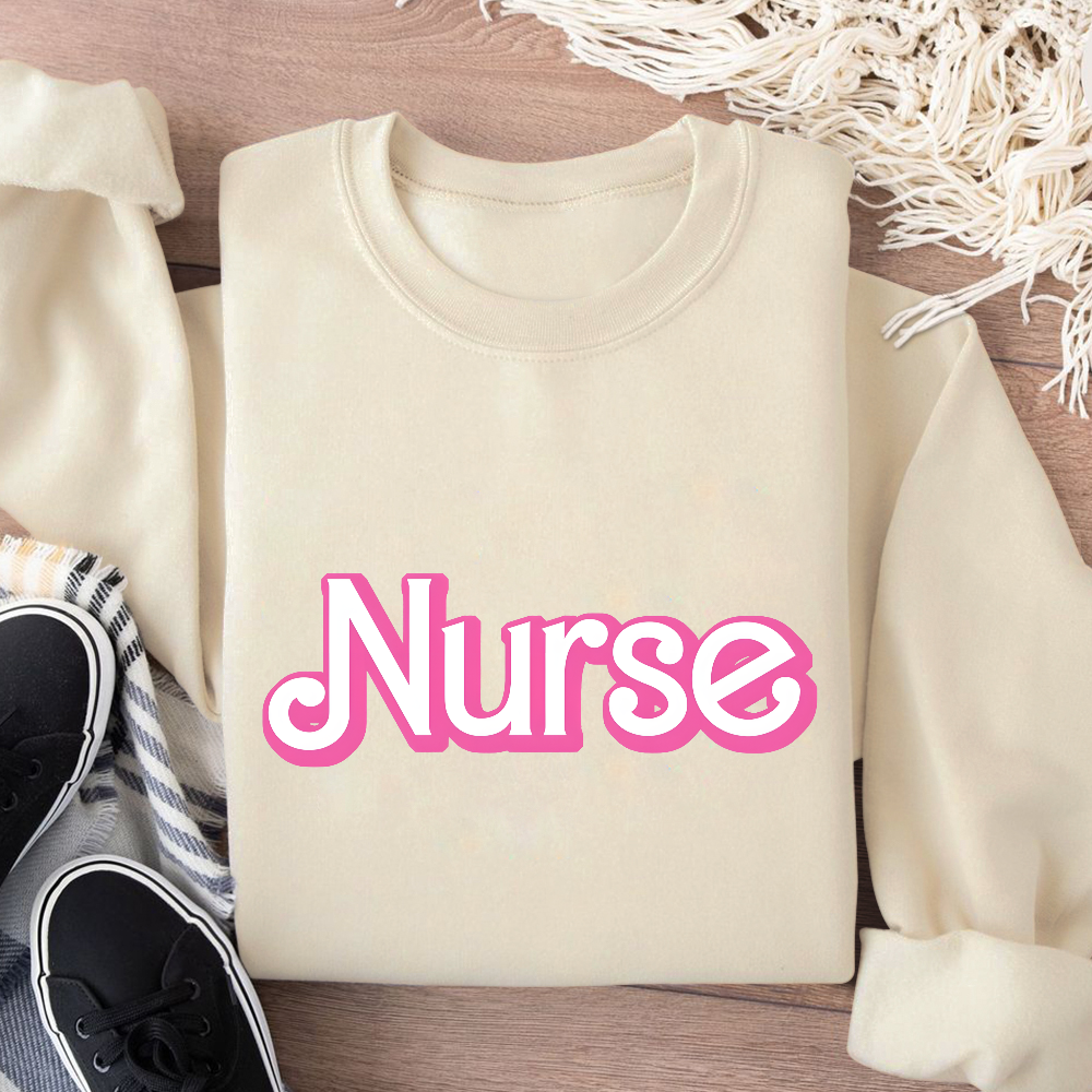 Barbie Nurse Cotton Pullover Sweatshirt