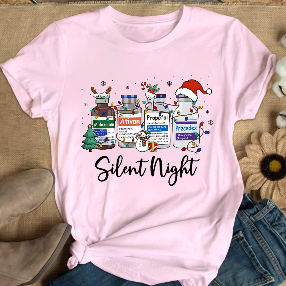 Silent Night Cotton Nurse T-shirt