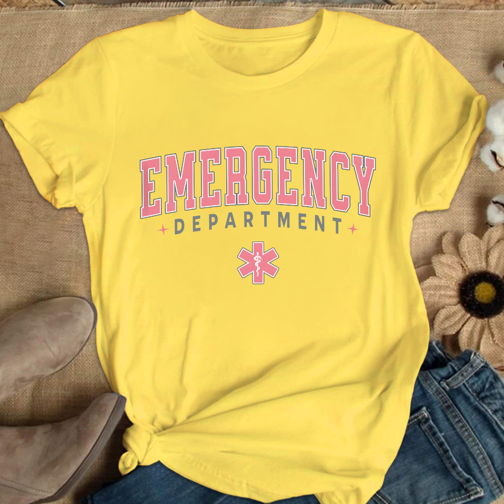 ER Nurse Crewneck Cotton Nurse T-shirt