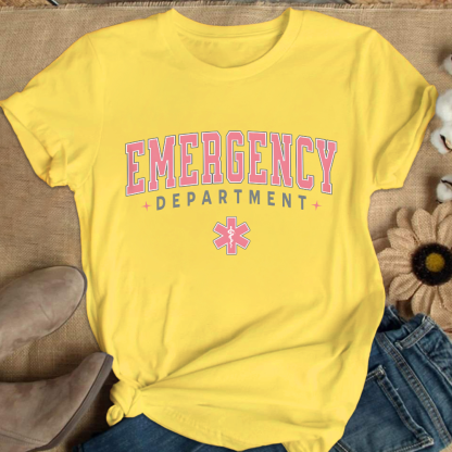 ER Nurse Crewneck Cotton Nurse T-shirt