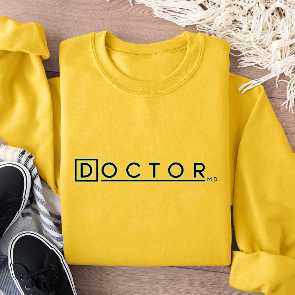 Doctor M.D. Cotton Pullover Sweatshirt