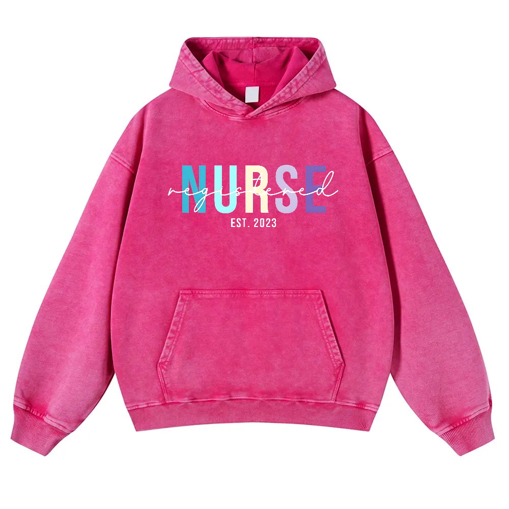 Registered Nurse Vintage Washed Hoodie