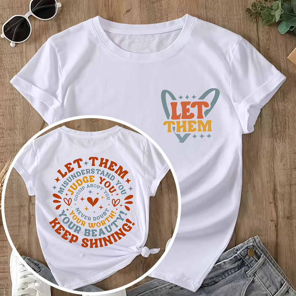 Suicide Prevention Awareness Let Them Mental Health Double-Sided Cotton Printed T-Shirt
