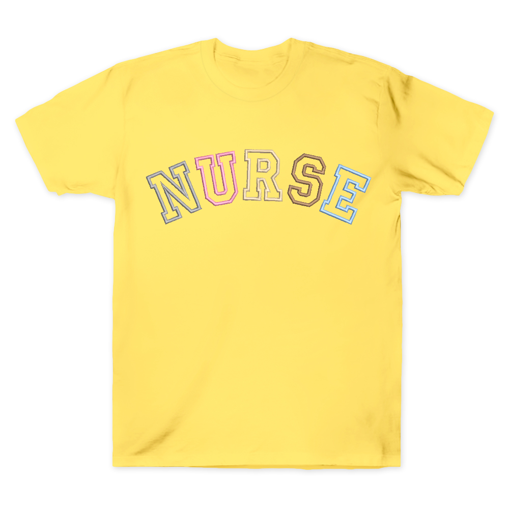 Embroidered Nurse Cotton Doctor T-shirt