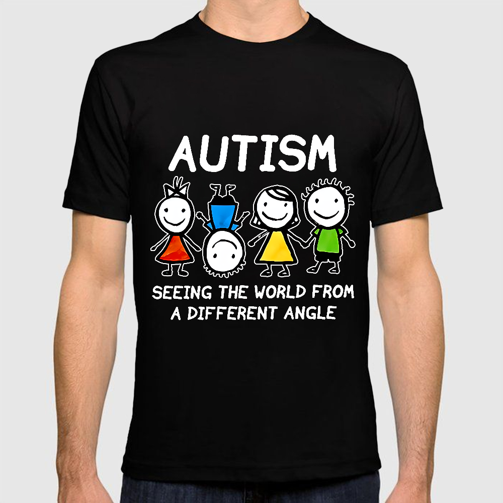 Autism Seeing The World From A Different Angle Cotton Doctor T-shirt