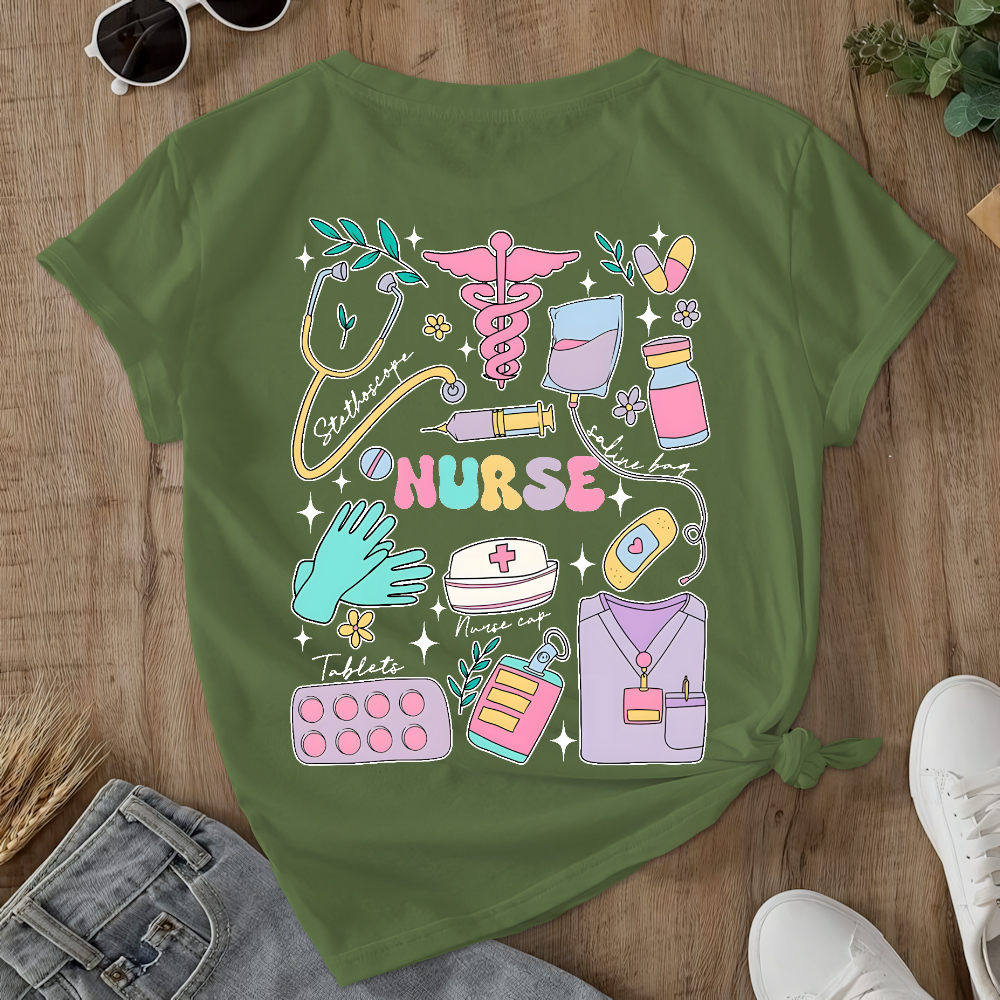 Can’t Talk Right Now Doing Double-Sided Cotton Printed T-Shirt