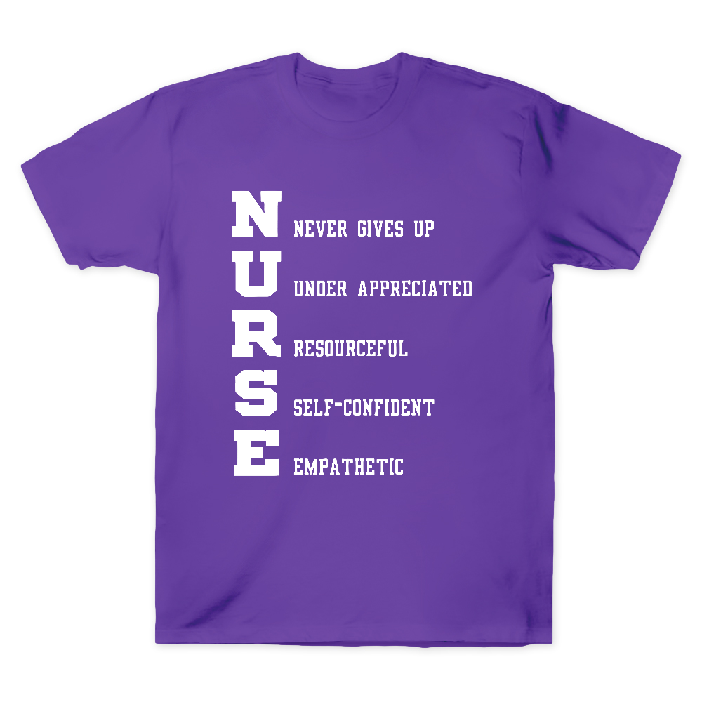 Nurse Never Gives Up Cotton Doctor T-shirt