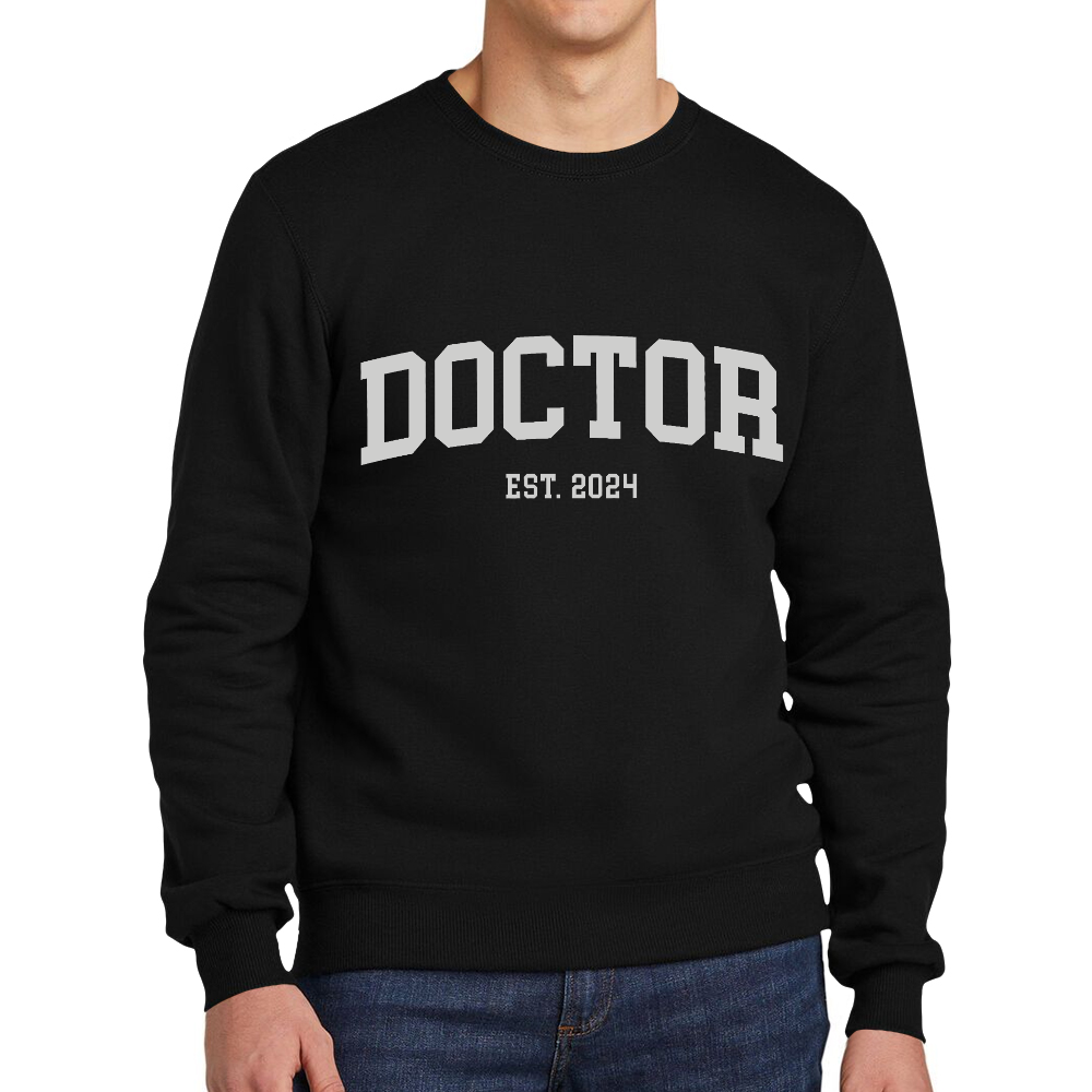 Doctor Est 2024 Cotton Pullover Sweatshirt