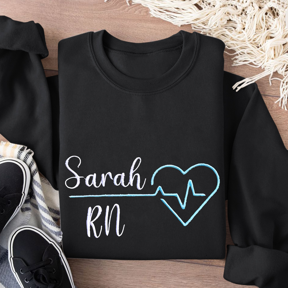 Custom RN Sarah Cotton Pullover Sweatshirt