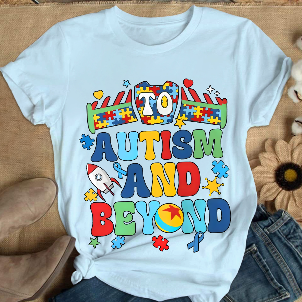 To Autism And Beyond Cotton Nurse T-shirt