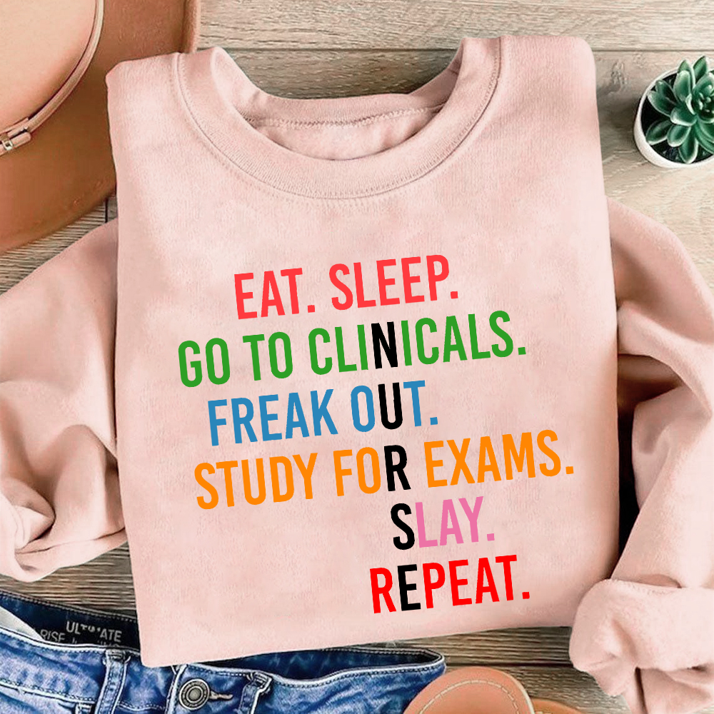 Nursing School Student Future Nurse Rn Cotton Pullover Sweatshirt