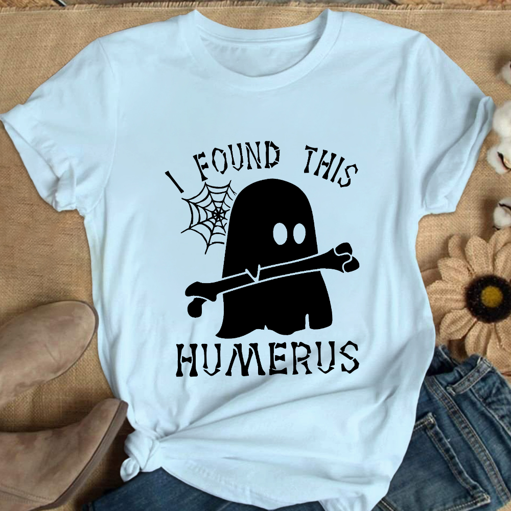 I Found This Humerus Cotton Nurse T-shirt