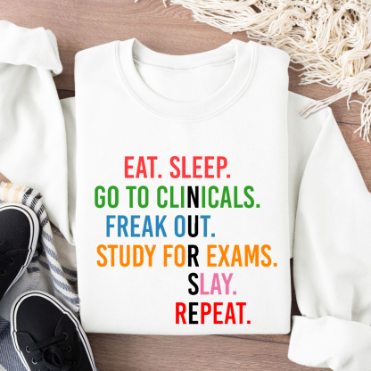 Nursing School Student Future Nurse Rn Cotton Pullover Sweatshirt