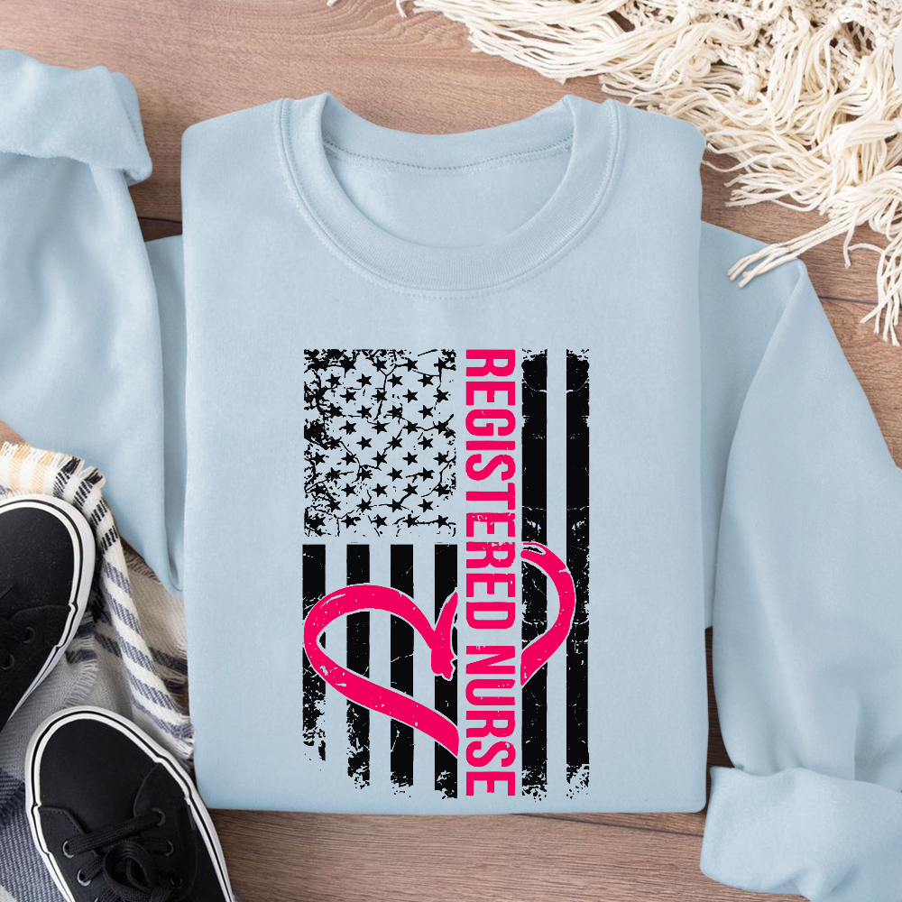 Registered Nurse Cotton Pullover Sweatshirt