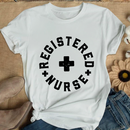 Registered Nurse Cotton Nurse T-shirt
