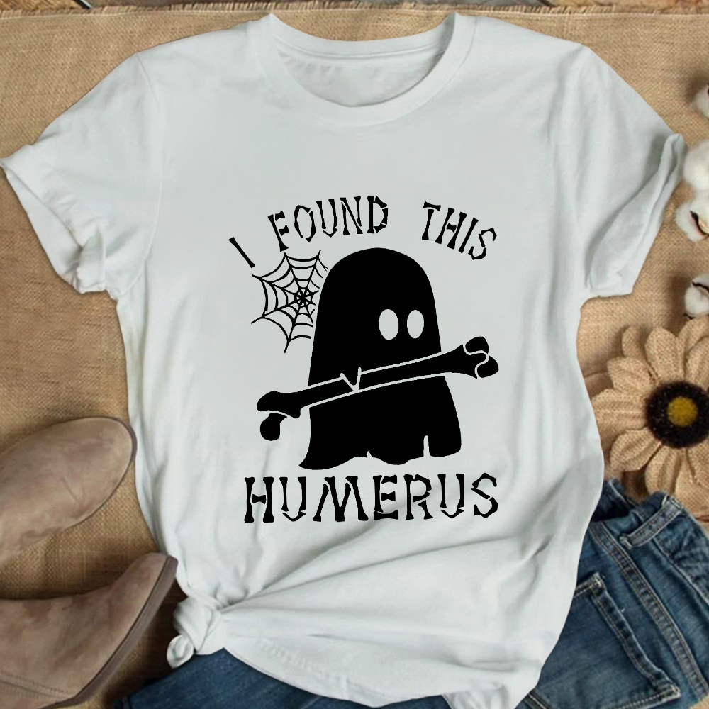 I Found This Humerus Cotton Nurse T-shirt
