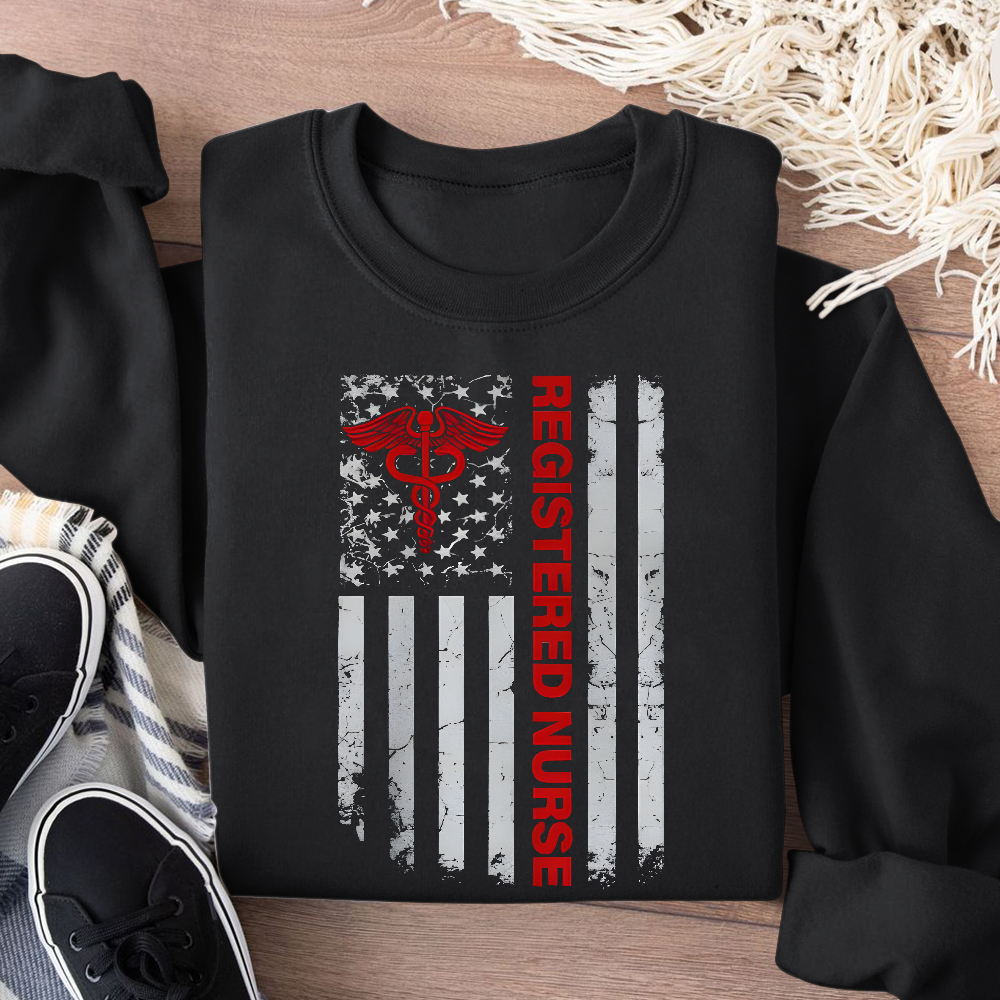 Registered Nurse Cotton Pullover Sweatshirt