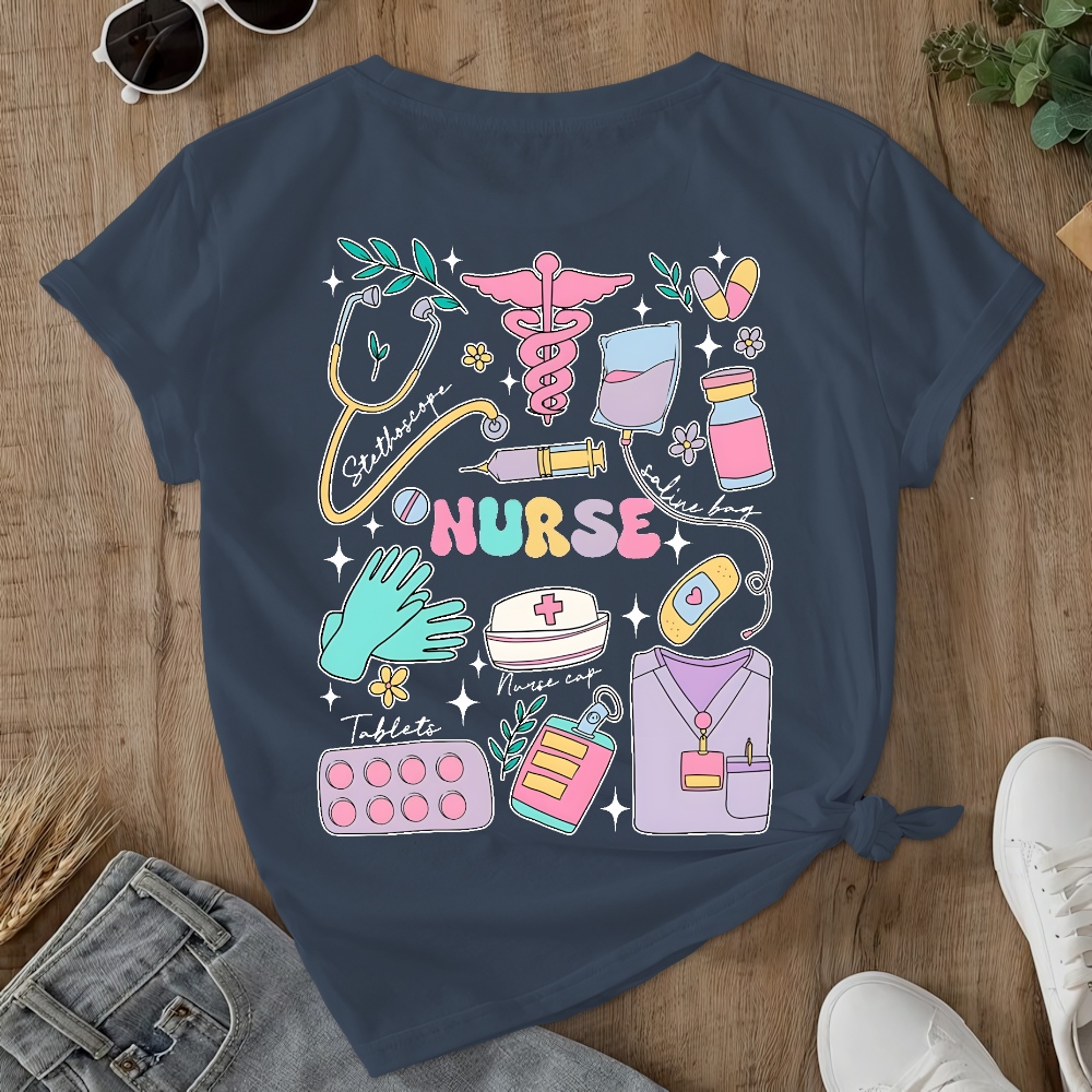 Can’t Talk Right Now Doing Double-Sided Cotton Printed T-Shirt