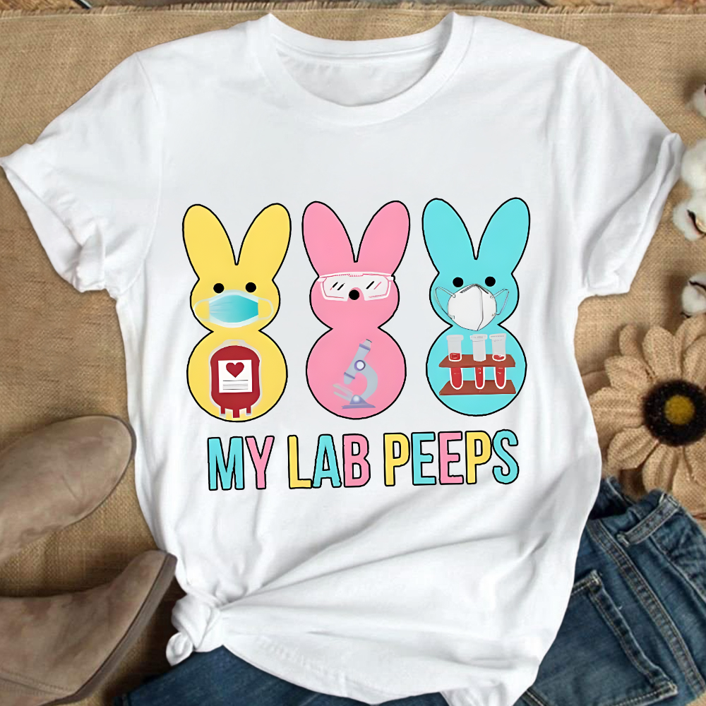 My Lab Peeps Cotton Nurse T-shirt