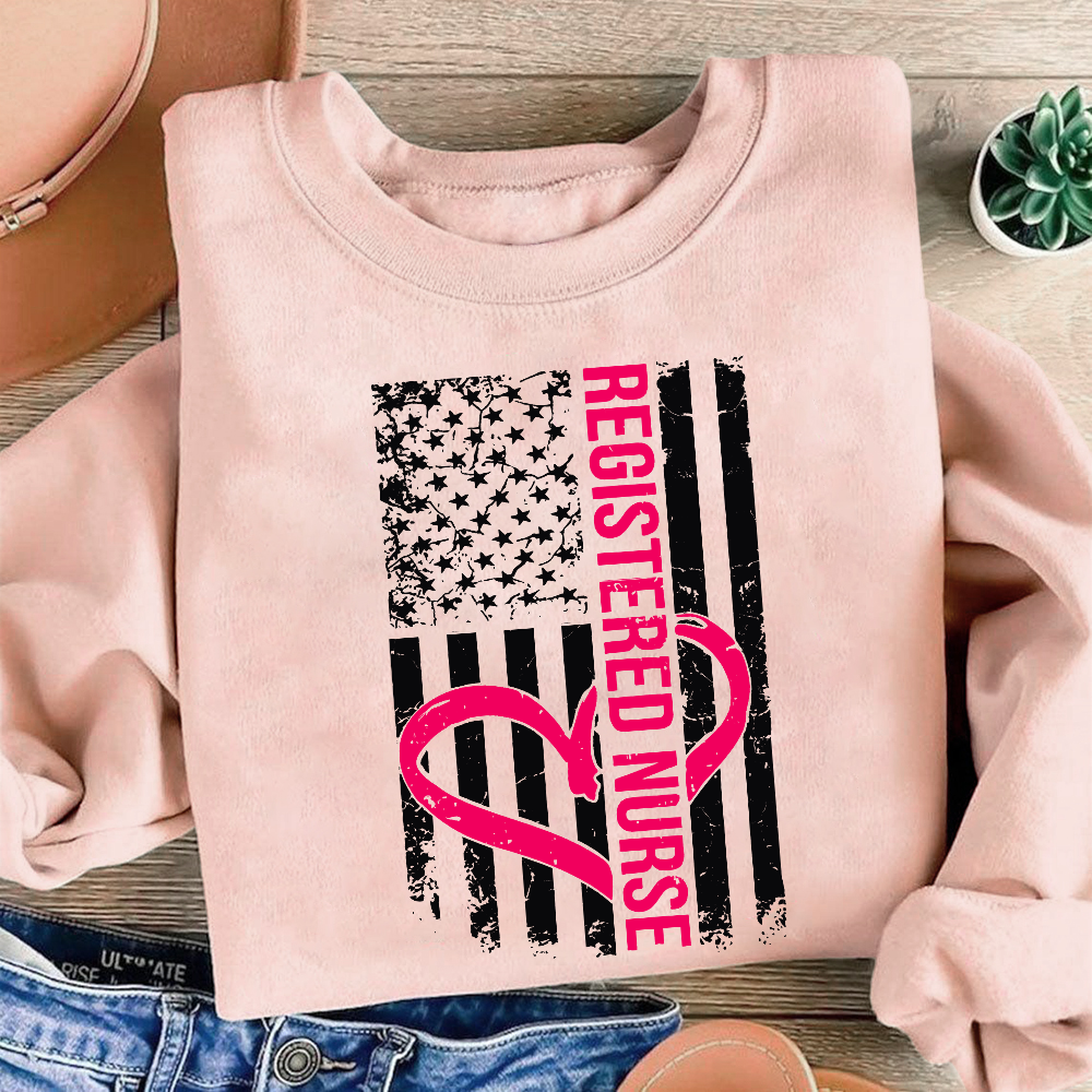 Registered Nurse Cotton Pullover Sweatshirt