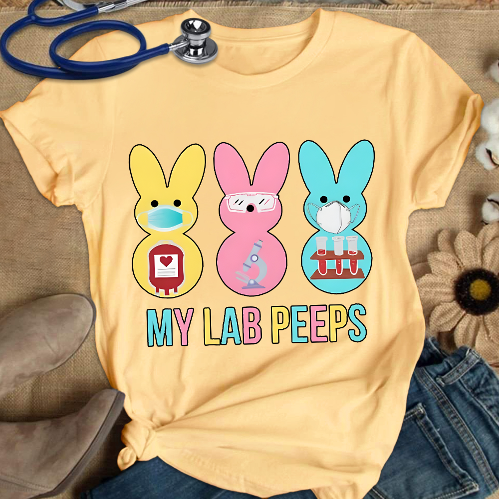 My Lab Peeps Cotton Nurse T-shirt