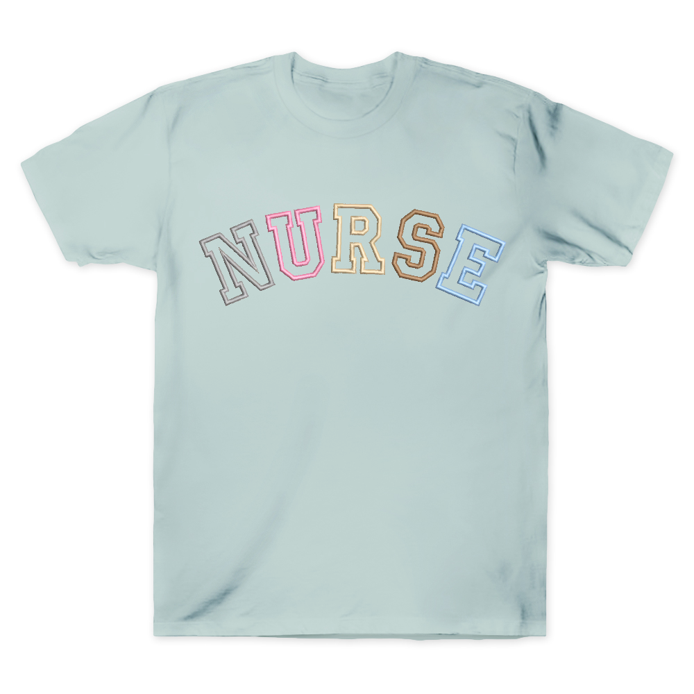 Embroidered Nurse Cotton Doctor T-shirt