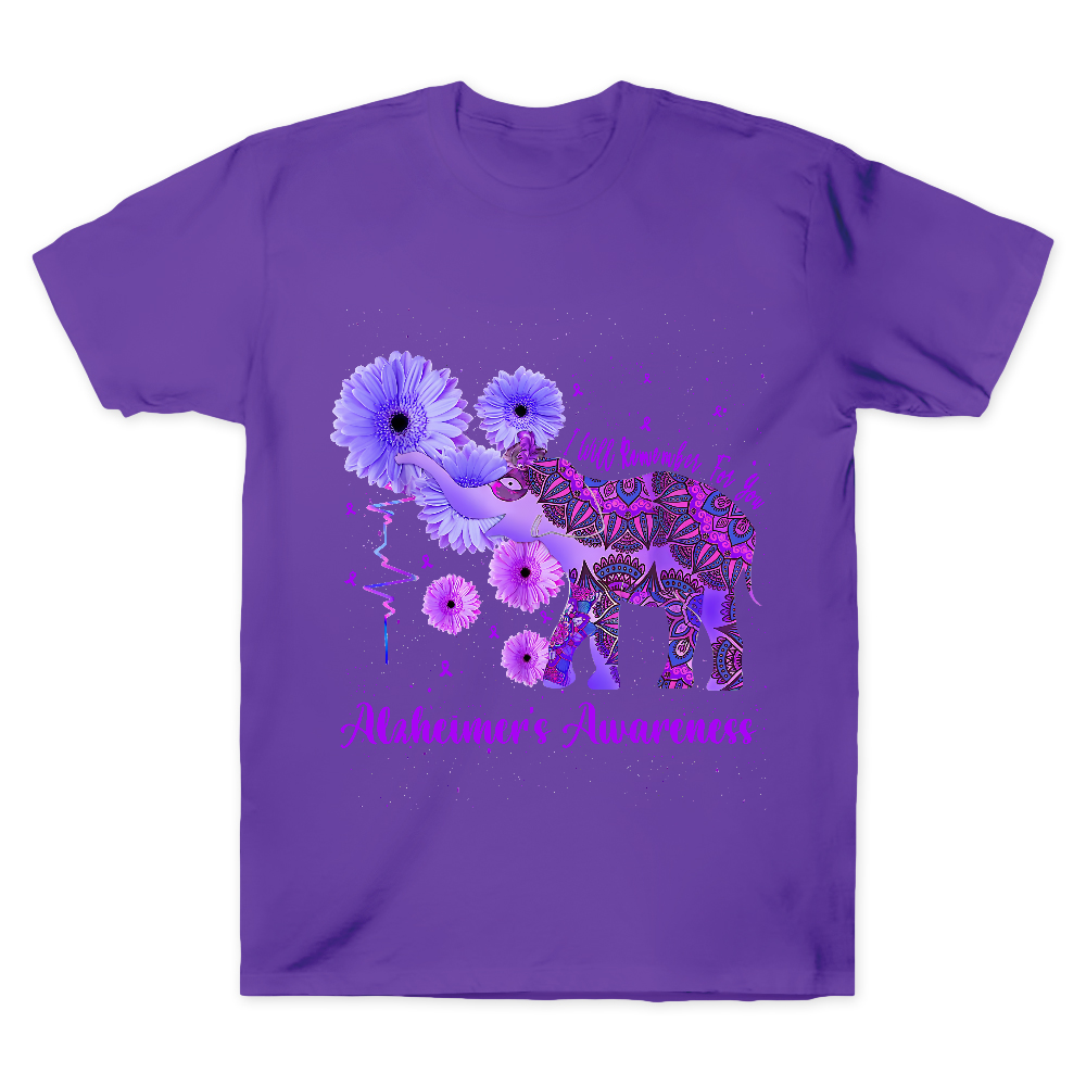 Alzheimer's Awareness Remember For You Ethnic Elephant Cotton Doctor T-shirt