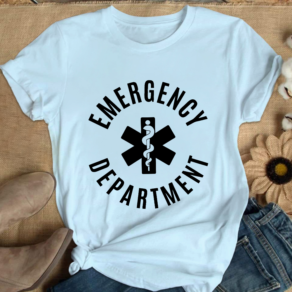Emergency Department Cotton Nurse T-shirt