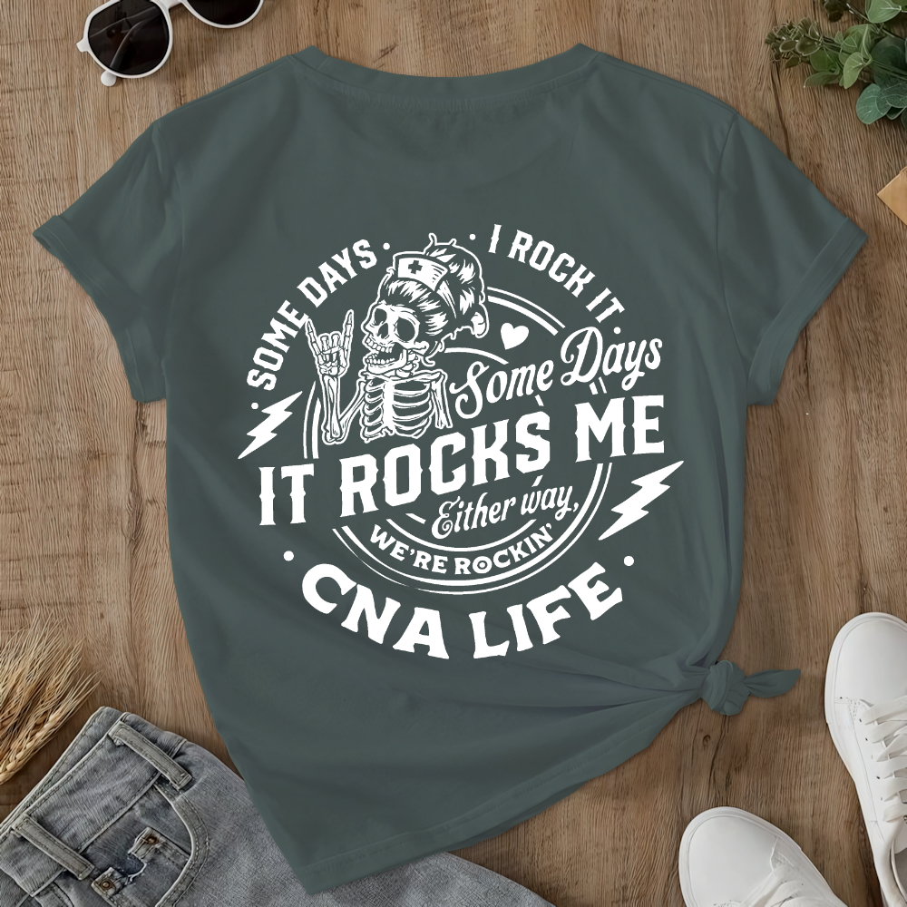 CNA Life Double-Sided Cotton Printed T-Shirt