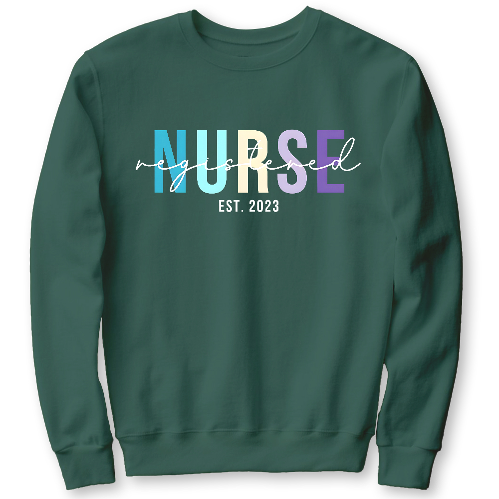 Registered Nurse Cotton Pullover Sweatshirt